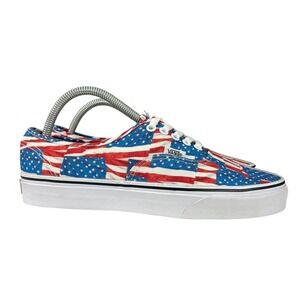 Vans Era American Flag Patriotic Streetwear Y2K Vibe Skate W8 and W8.5 ATTENTION